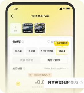 闲鱼广告平台:自定义擦亮 闲鱼广告平台:自定义擦亮
